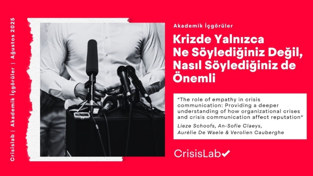 Krizde Yalnızca Ne Söylediğiniz Değil, Nasıl Söylediğiniz de Önemli